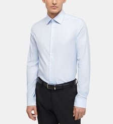 Chemise cintrée Marmure sans repassage en coton bio Galeries Lafayette