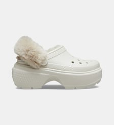 Mules Stomp effet peau lainée Crocs