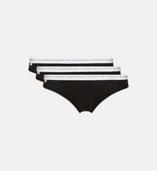 Lot de 3 culottes taille siglée coton stretch Lacoste