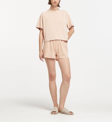 Ensemble pyjama t-shirt et short signature coton Lacoste