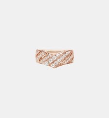 Bague en or rose et diamants Chaumet