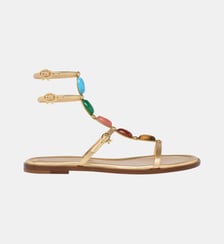 Sandales plates Shanti 05 en cuir Gianvito Rossi