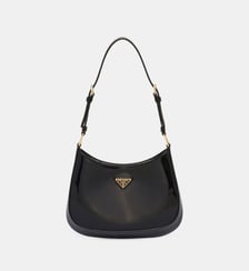 Sac à main Cleo en cuir verni Prada