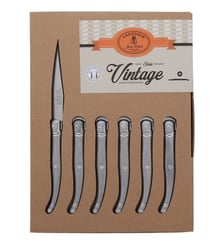 Lot de 6 couteaux inox Vintage Jean Dubost