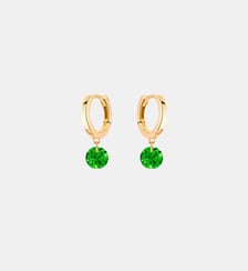 Mini Créoles Confetti - Tsavorite - poids total 0,50ct approx. or 18kt La Brune & La Blonde