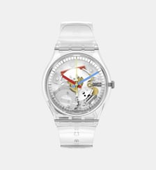 Montre Femme, Homme Gent Blanc, Transparent SO28K100 Swatch