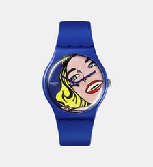Montre Femme, Homme Art Journey Bleu SUOZ352 Swatch