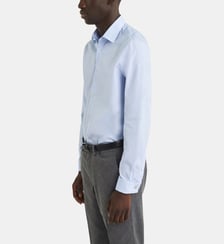 Chemise contemporaine rayée en coton Figaret