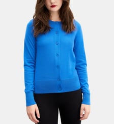Cardigan droit en cachemire 2 fils Bompard