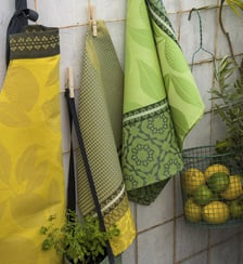 Tablier Sous les Citronniers 100% coton Le Jacquard Francais