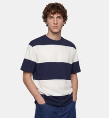 T-shirt Tooray rayures coton bio Galeries Lafayette
