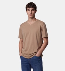T-shirt Sishev droit coton biologique col V Galeries Lafayette