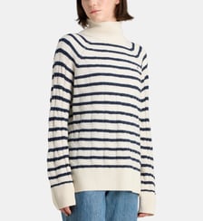 Pull torsadé en laine à col roulé Tommy Hilfiger