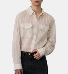 Chemise droite à rayures System Studio