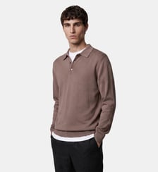 Pull polo Teripol en laine mérinos Galeries Lafayette