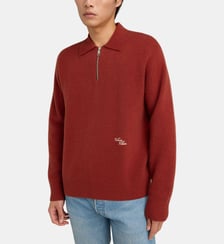 Pull zip laine mélangée Calvin Klein