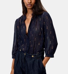 Blouse Lylee ample à manches 3/4 rayée  Sessùn