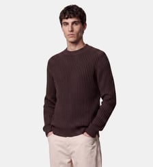 Pull droit Nurib en maille côtelée Galeries Lafayette