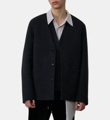 Veste laine et cachemire System Studio