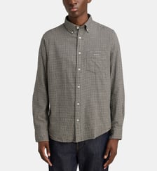 Chemise droite en flanelle à col américain Gant