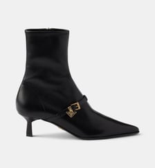Bottines en cuir nappa stretch Prada