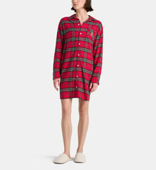 Chemise de nuit à carreaux effet flanelle  Lauren Ralph Lauren