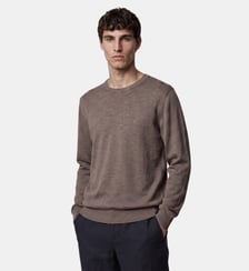Pull Teriron droit laine mérinos responsable Galeries Lafayette