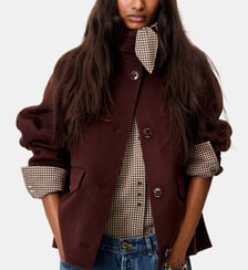 Manteau Valley Nevado ample court en laine Sessùn