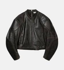 Blouson de motard en cuir System Studio