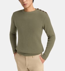 Pull Marin Héritage ajusté en laine  Armor-Lux