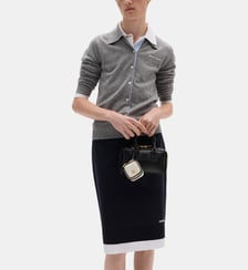Cardigan en cachemire à col polo Miu Miu