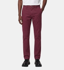 Pantalon Chino droit en coton stretch Galeries Lafayette