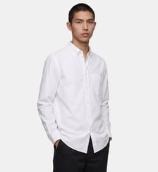 Chemise Sixford droite en coton Galeries Lafayette