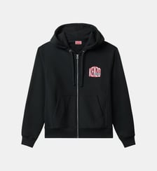 Sweat-shirt à capuche zippé Signature Kenzo