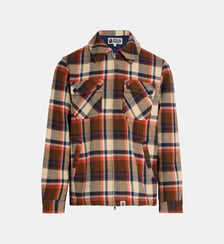 Surchemise zippée à carreaux coton doublure matelassée A BATHING APE ®