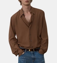 Chemise fluide encolure fluide System Studio