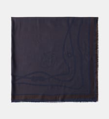 Châle en jacquard de soie, cachemire et laine Prada