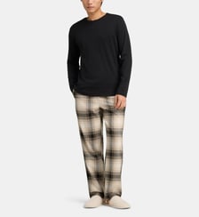 Ensemble pyjama t-shirt manches longues et pantalon à carreaux  Emporio Armani