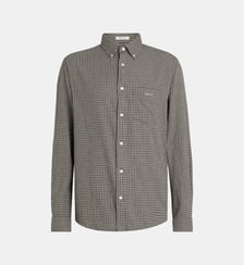 Chemise droite en flanelle à col américain Gant