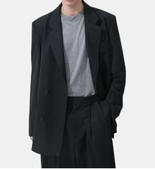 Veste de costume croisée System Studio