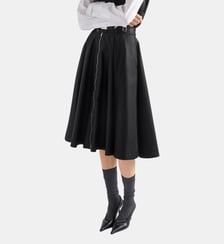 Jupe midi en Re-Nylon Prada