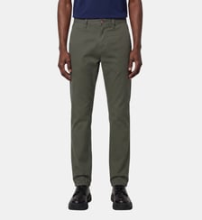 Pantalon Chino droit en coton stretch Galeries Lafayette