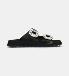 Sandales plates Slidy Viv Strass Roger Vivier