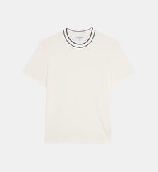 T-shirt droit en coton bio stretch piqué Lacoste