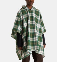 Poncho imperméable signature compactable à capuche tartan Barbour