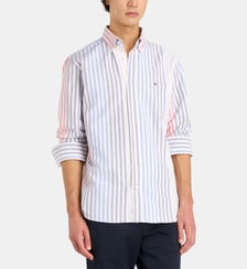 Chemise droite signature en coton Tommy Hilfiger