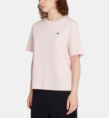 T-shirt droit basique logo coton Lacoste