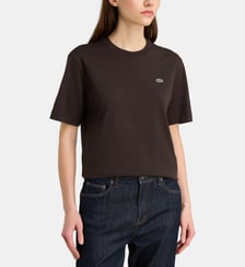 T-shirt droit basique logo coton Lacoste