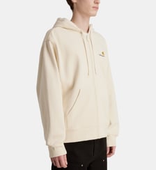 Hoodie droit zippé American Script molletonné Carhartt WIP