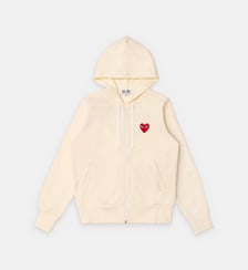 Sweat droit zippé molleton capuche Comme des Garçons PLAY